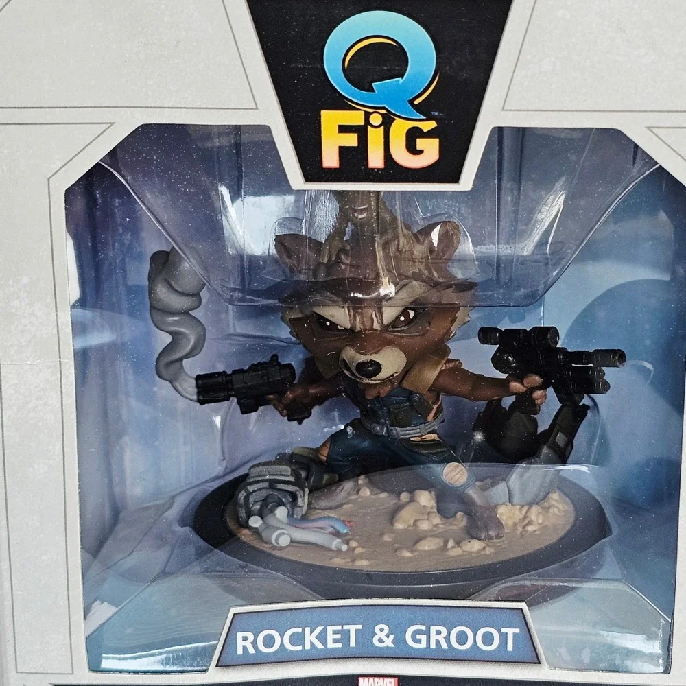 Marvels Guardians of the Galaxy Vol2 Rocket & Groot Action Figure Q Fig NIB 1185